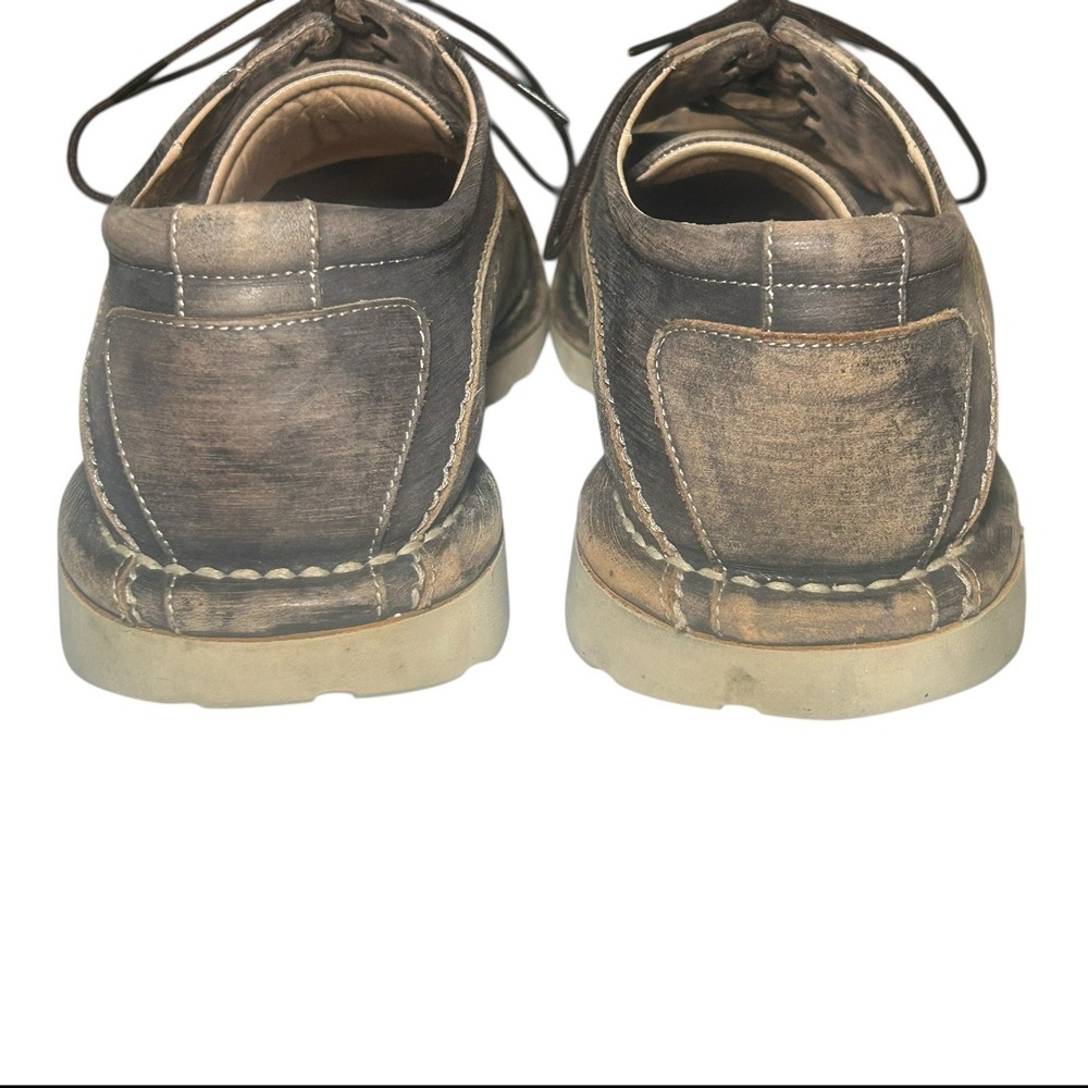 Mezlan MUZIO Distressed Leather Oxfords | Size 8 M | Hand-Finished Spain - Picture 3 of 11